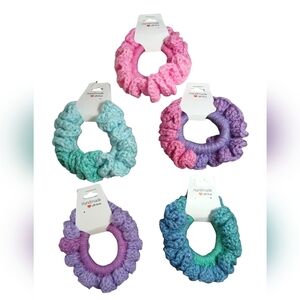 3/$20 Crochet Sparkle Scrunchies